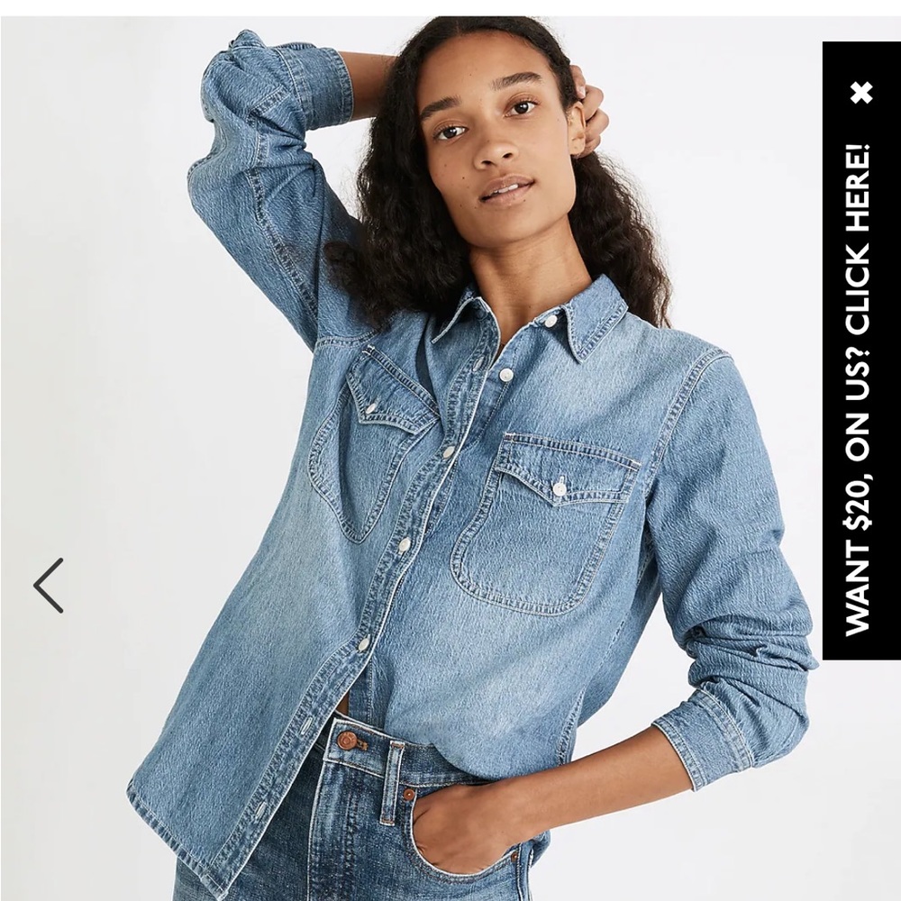 Madewell button up shirt new without tags